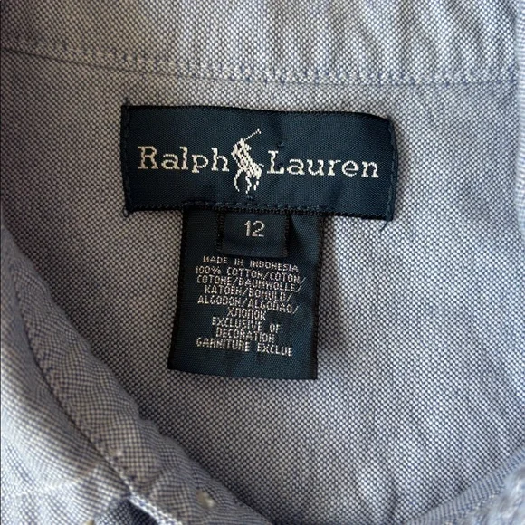 Vintage Ralph Lauren Light Blue Button Down Shirt - Picture 2 of 4